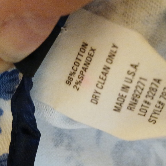 Blue and white Toile cropped pants - Picture 8 of 10